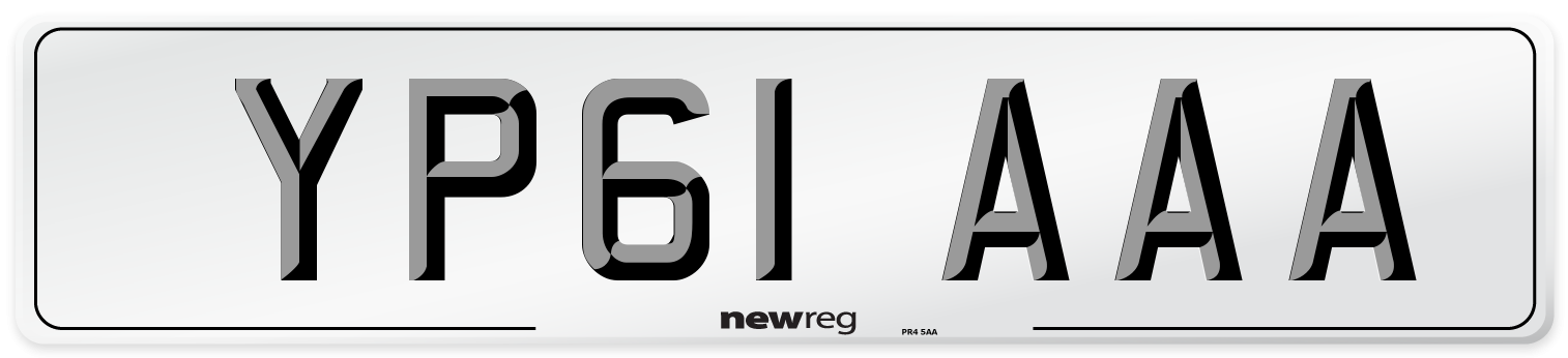 YP61 AAA Number Plate from New Reg